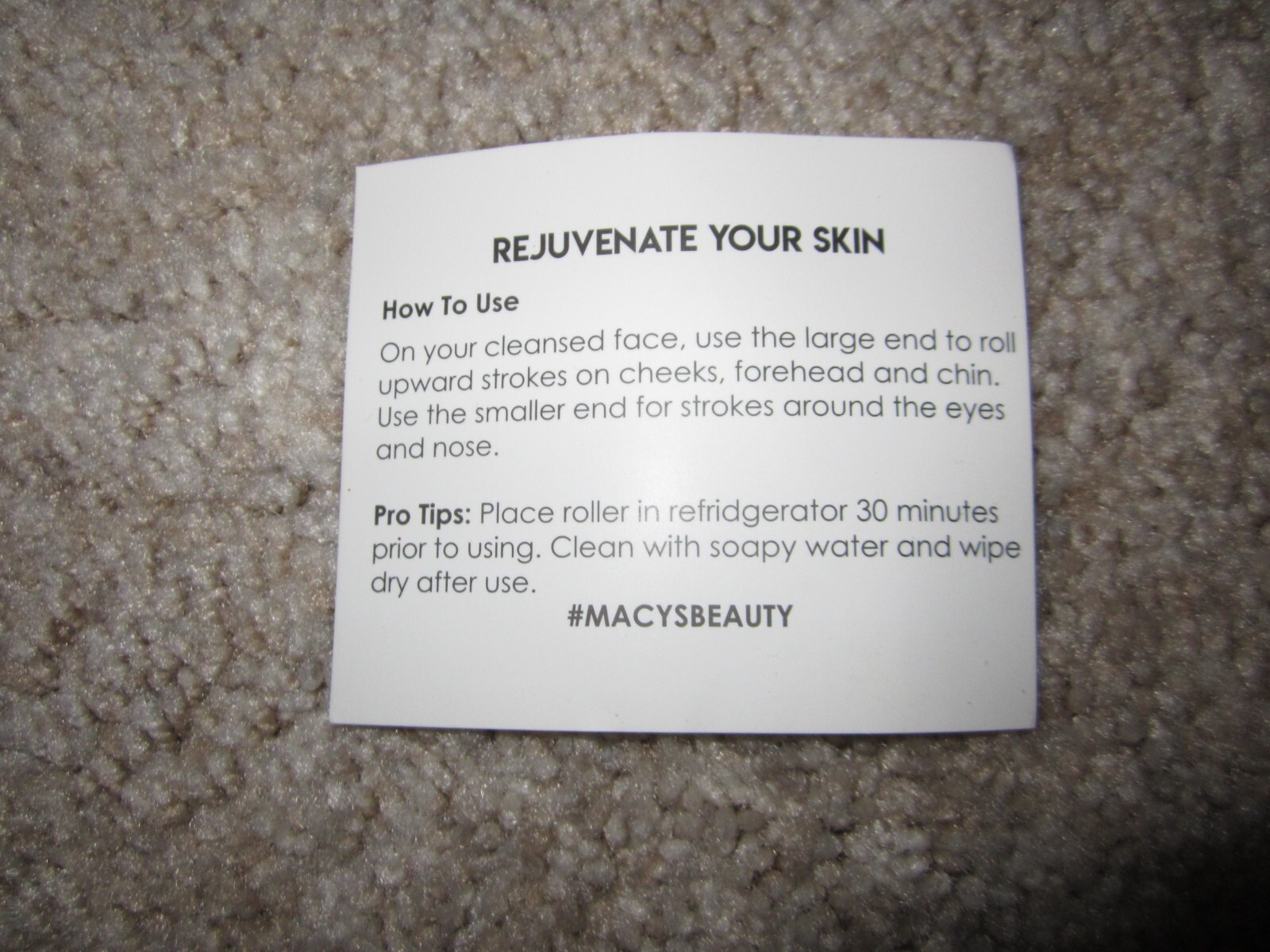 Macy’s Beauty jade roller beauty tool