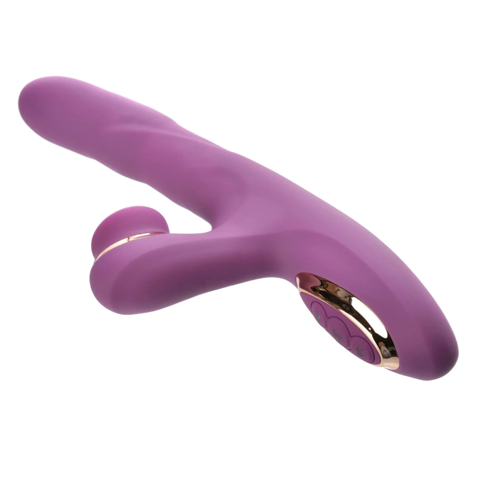Rose Gold Tappin’ Thumping and Thrusting Dual Stimulating Rabbit
