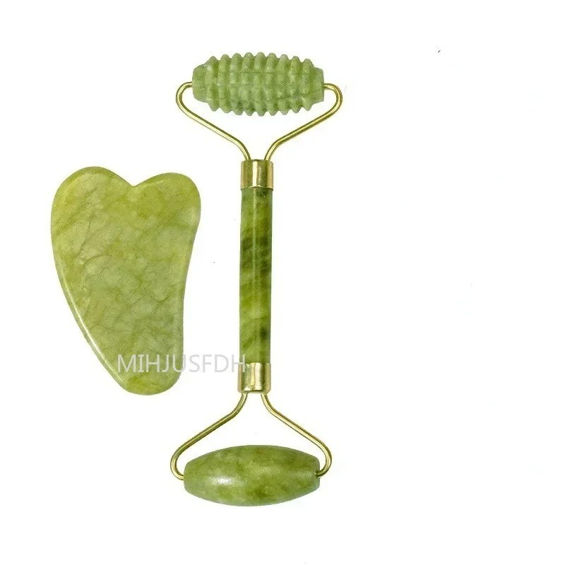 3 Pcs Jade Roller Gua Sha Set-Shaped Comb, Manual Beauty Tools for Face**