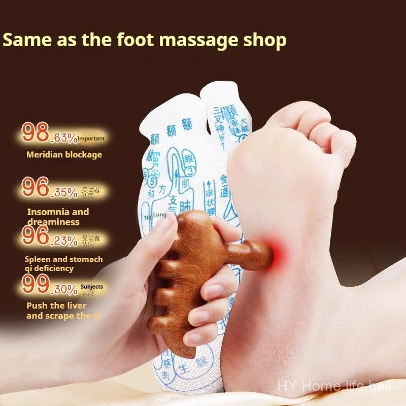 Sandalwood Foot Acupoint Massager – Reflexology Stick
