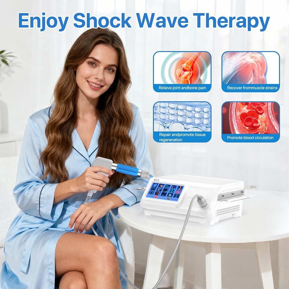 Kalecope 8 Bar Pneumatic ED Shockwave Therapy Machine Pain Removal Treatment USA