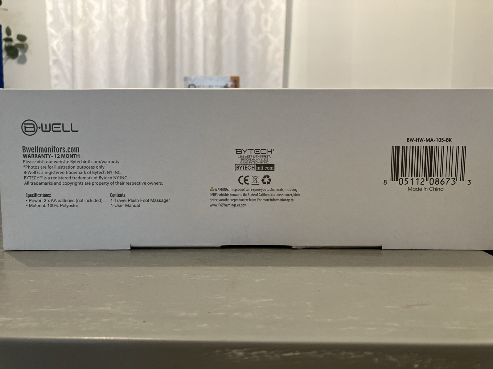 B Well Vibrating Travel Foot Massager