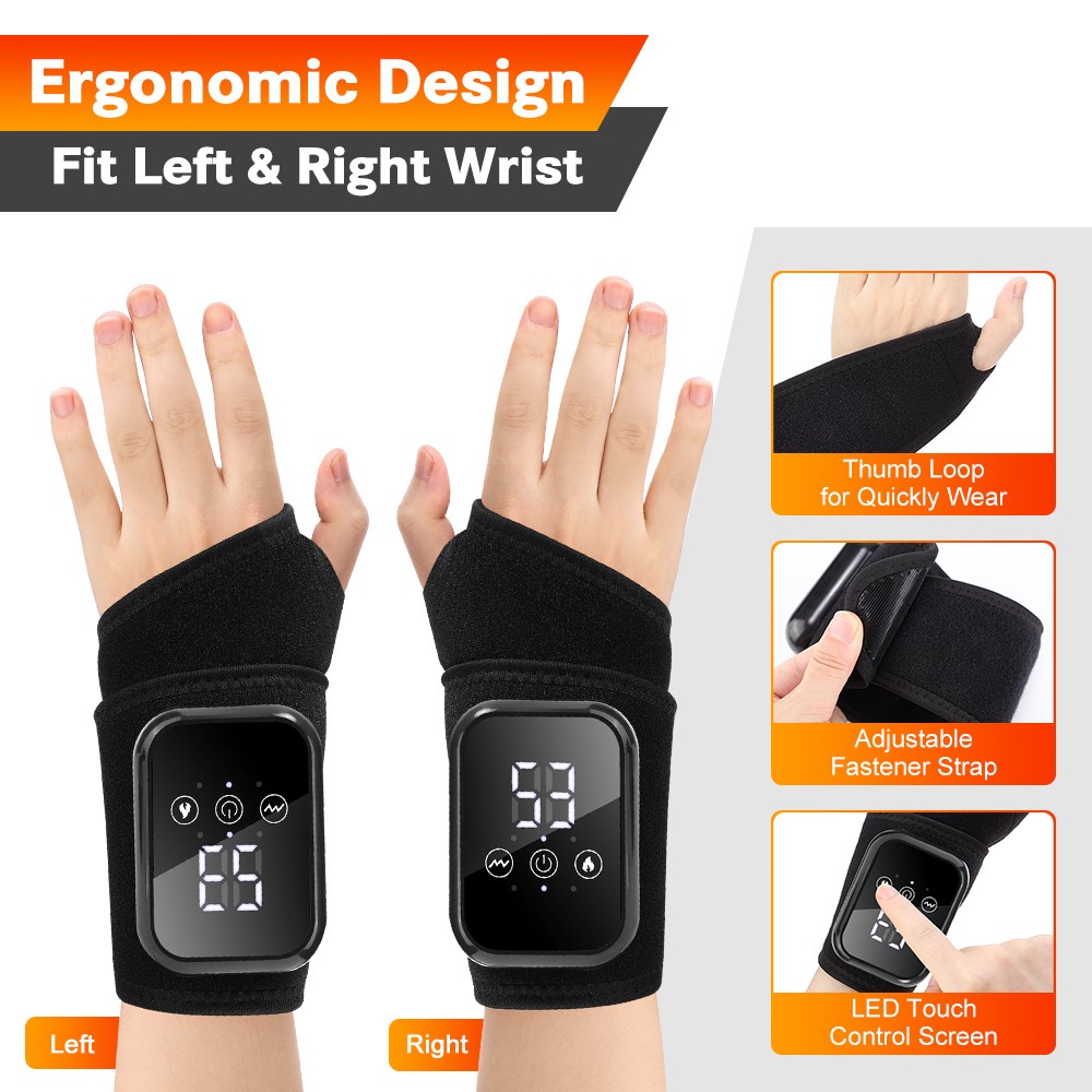 Electric Foot Ankle Massager Heating, Vibration & Air Compression Pain Relief