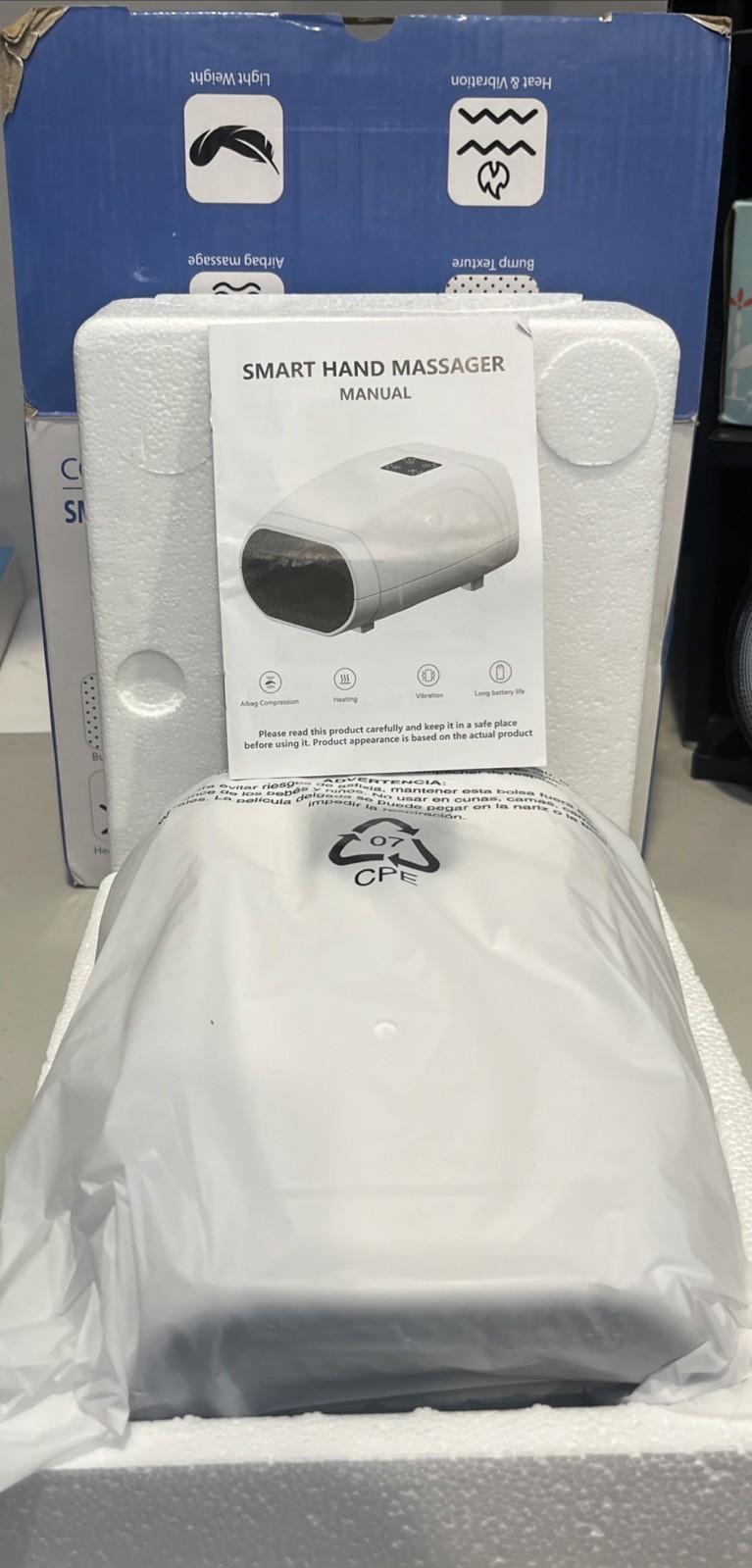 CORDLESS ELECTRIC SMART HAND MASSAGER 3.7V 9.25Wh BATTERY