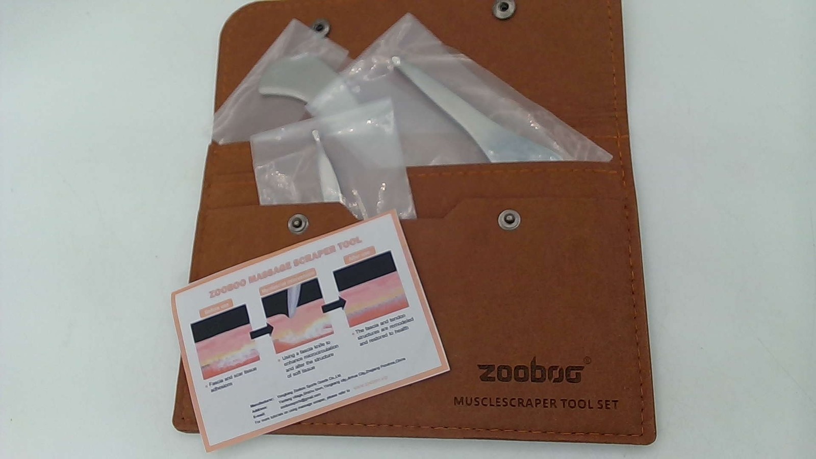 3 In 1 IASTM Muscle Scraper Set Brown Zooboo