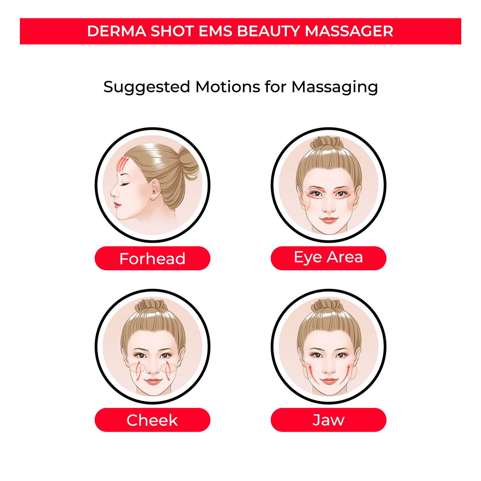 1Pcs Face Skin Tightening Massage Beauty Machine Anti-Wrinkle Anti-Aging Device