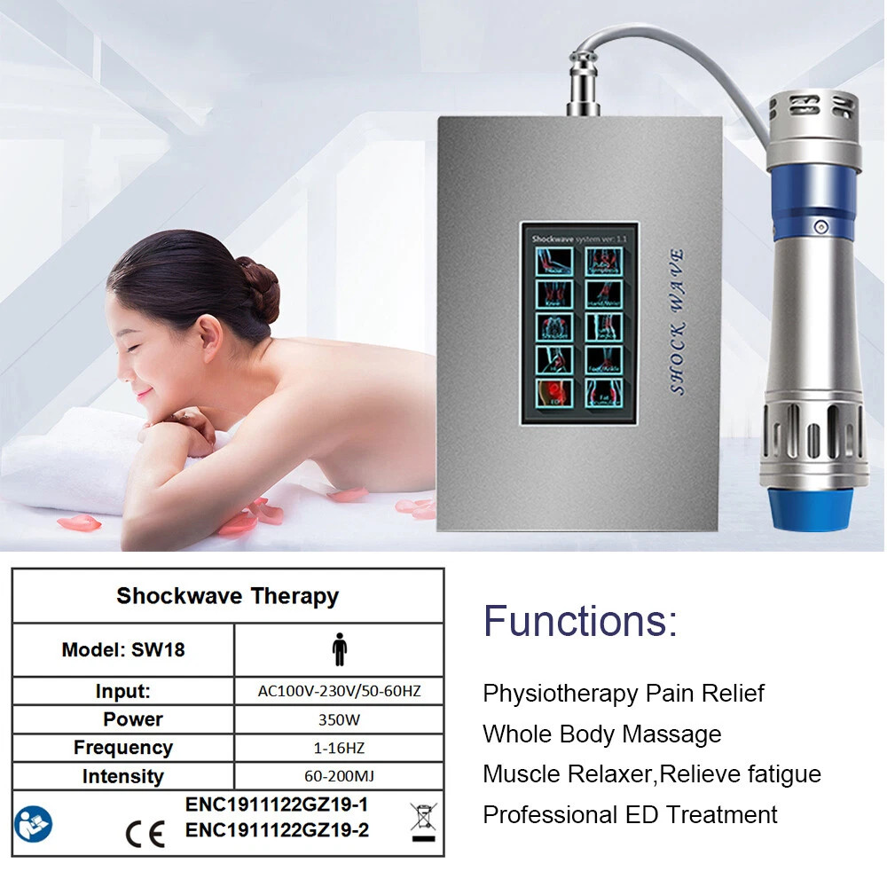 Shockwave Therapy Machine ED Treatment Relieve Muscle Pain Physiotherapy Massage