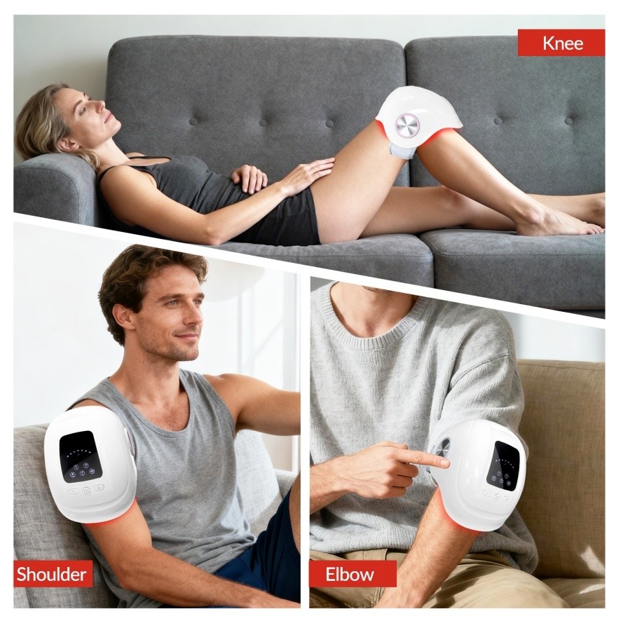 5 In 1 Knee Elbow Relax Machine Vibration Red Light Therapy For Pain Relief