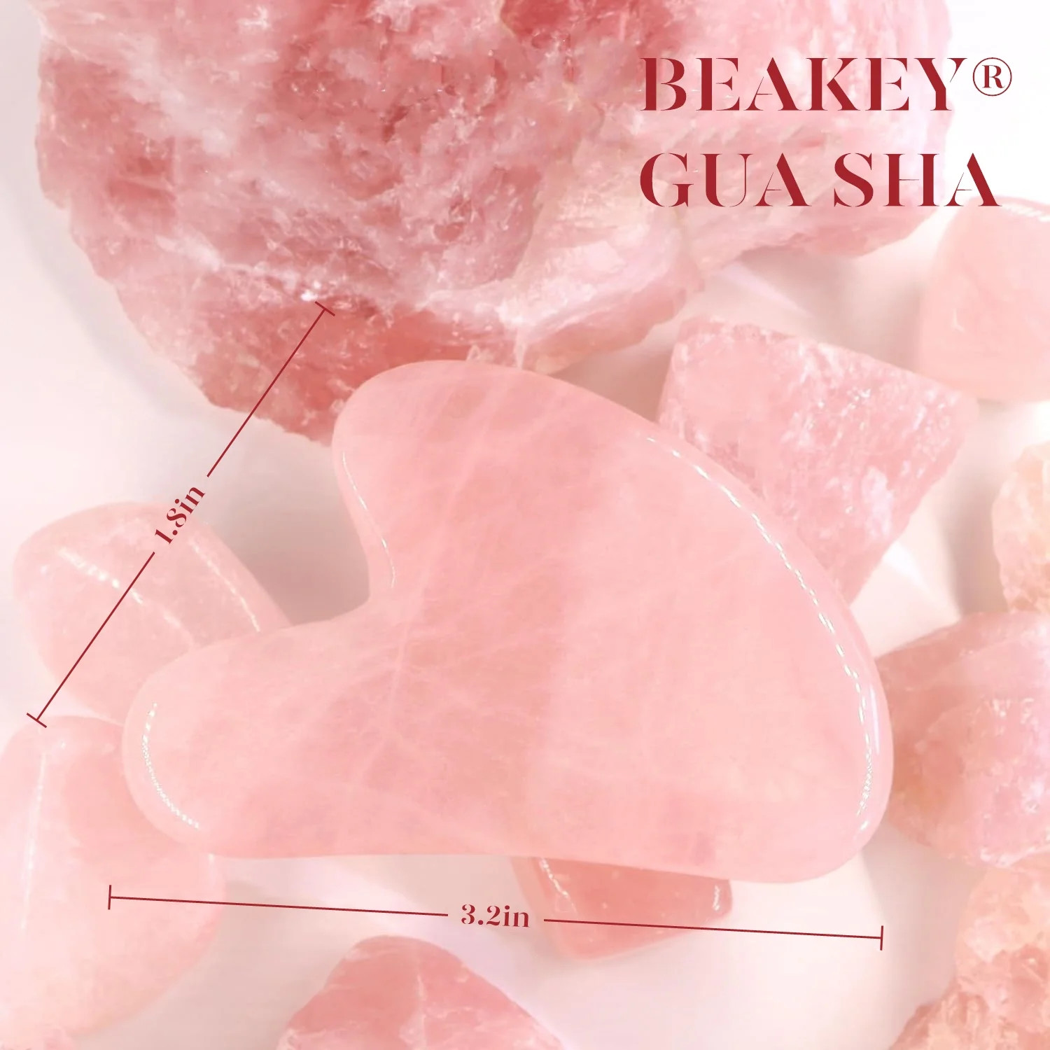 Jade Roller & Gua Sha, Natural Jade Face Roller Facial Skin Care Skin Toning Dev
