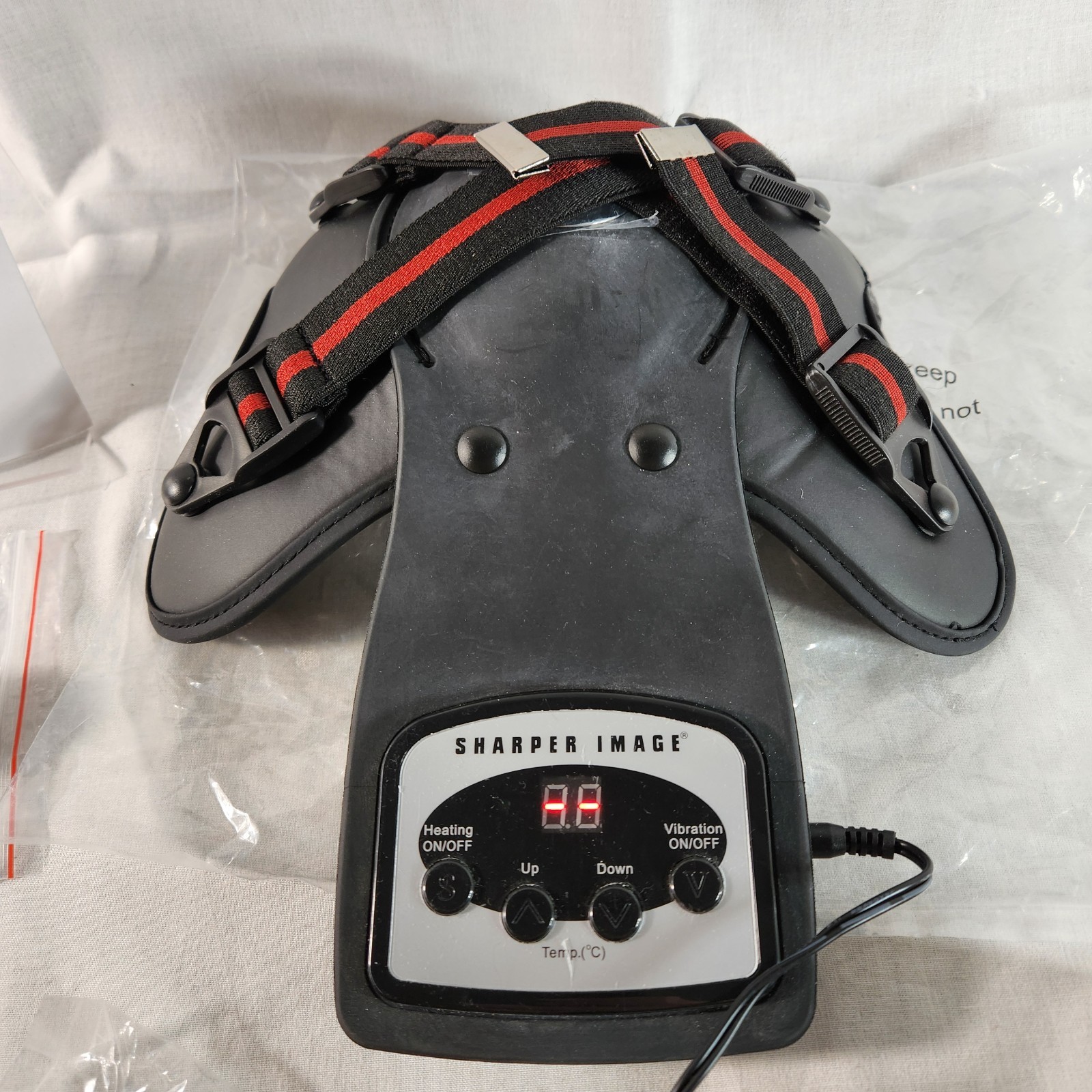 Sharper Image Heated Physiotherapy Massager Portable Elbow Shoulder Knee Adjust