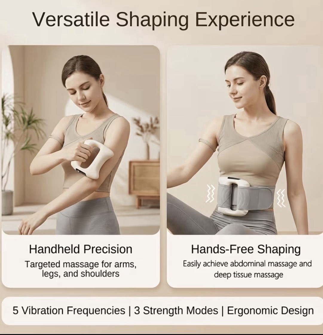 Fat Burner Massager Ring With Belt For Abdominal Fat Burning And Whole Body