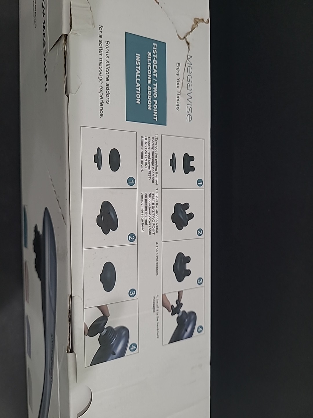 Handheld Back Massager Deep Tissue Percussion Relief for Full Body