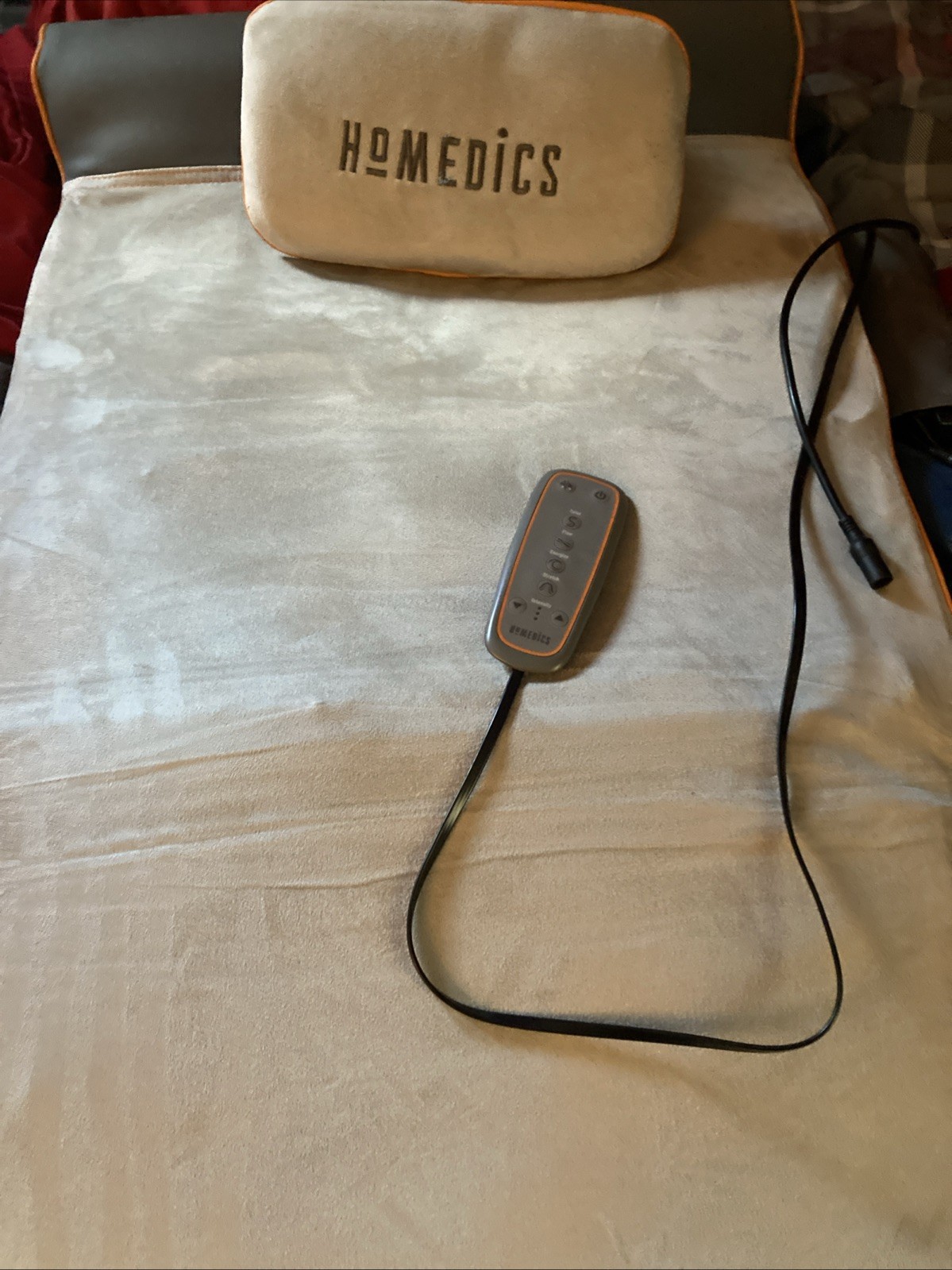 HOMEDICS Air Compression Back Stretching Mat 41″L x 20″W Grey BM-AC105 (New Othe