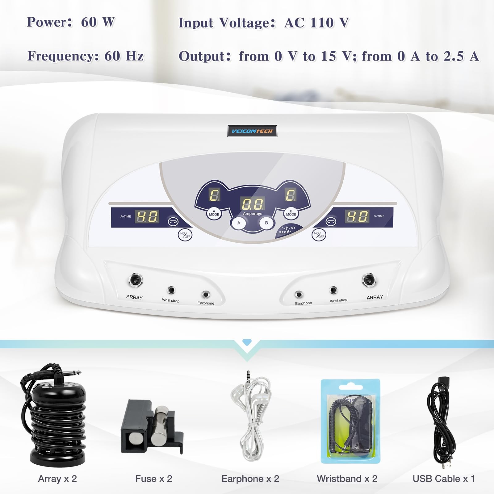 Veicomtech Ionic Foot Bath Detox Machine Foot Detox Machine For 2 Users Ionic