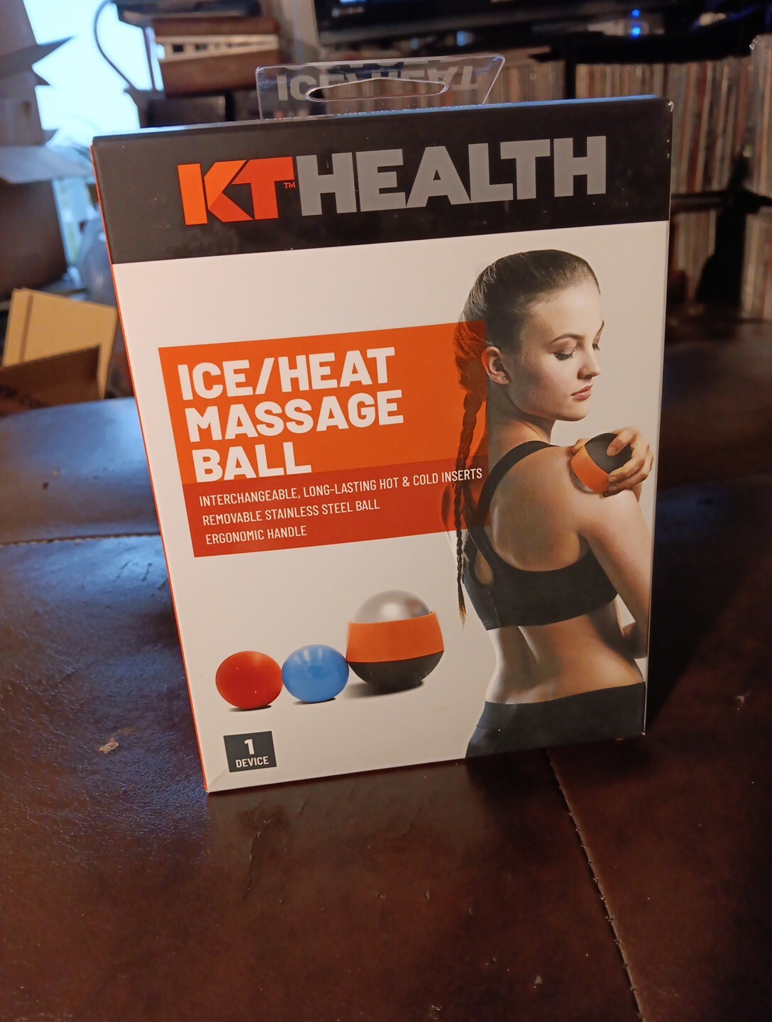 KT Health Ice/Heat Massage Ball for Muscle Pain & Stress Relief-NEW