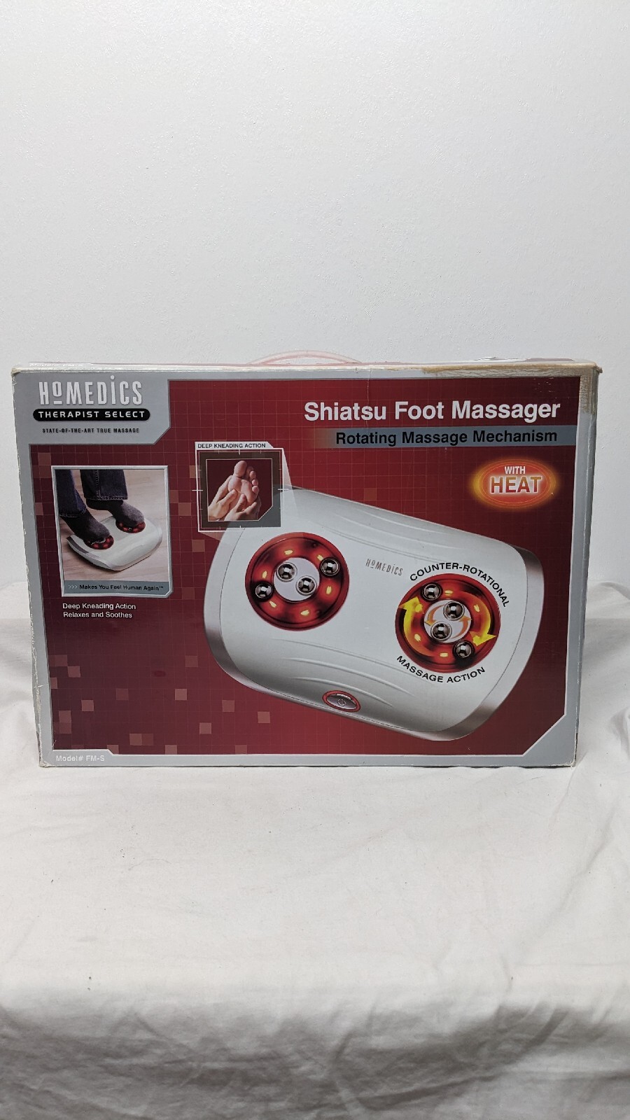 (A5:2) HoMedics Shiatsu Foot Massager Rotating Mechanism With Heat (Tested)