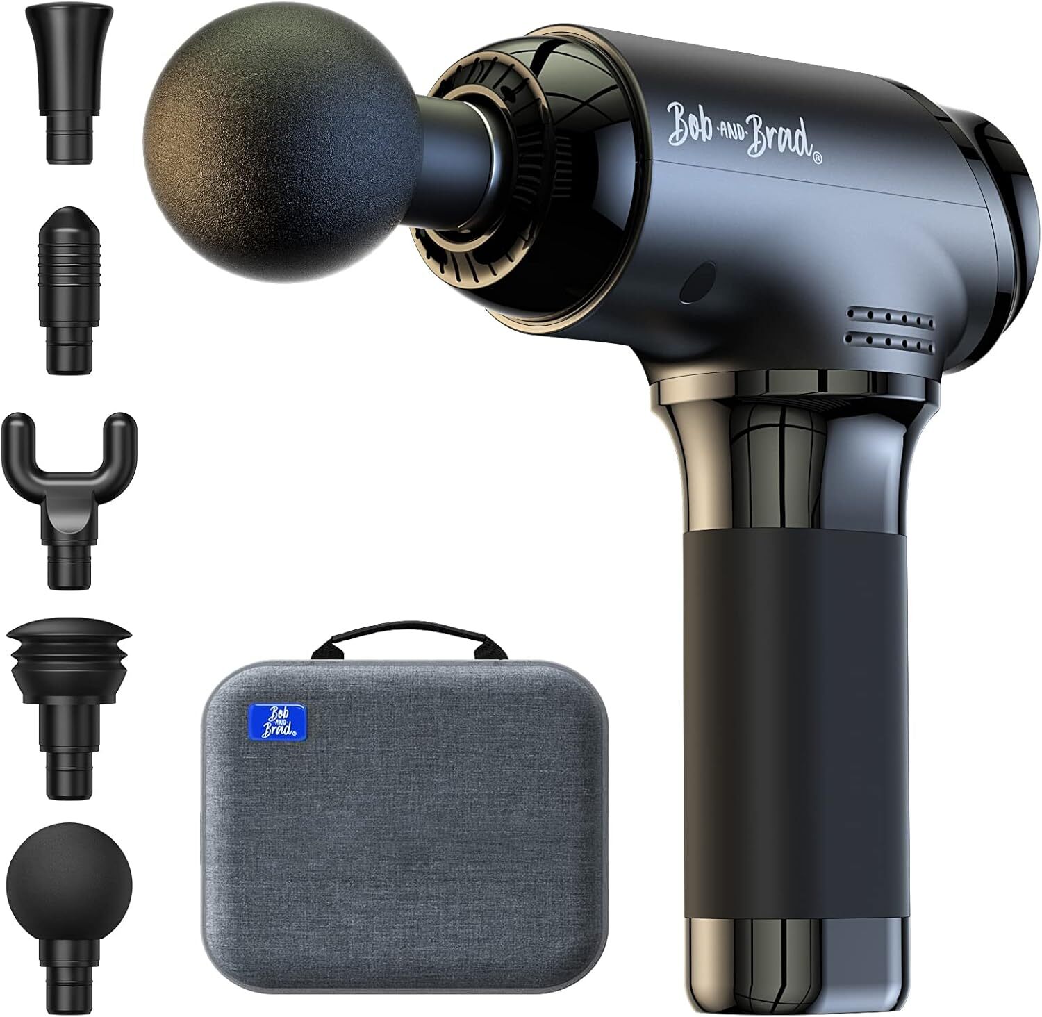 Bob and Brad T2 Massager Gun 10mm Deep Tissue for Athletes Pain Relief & 4000mah