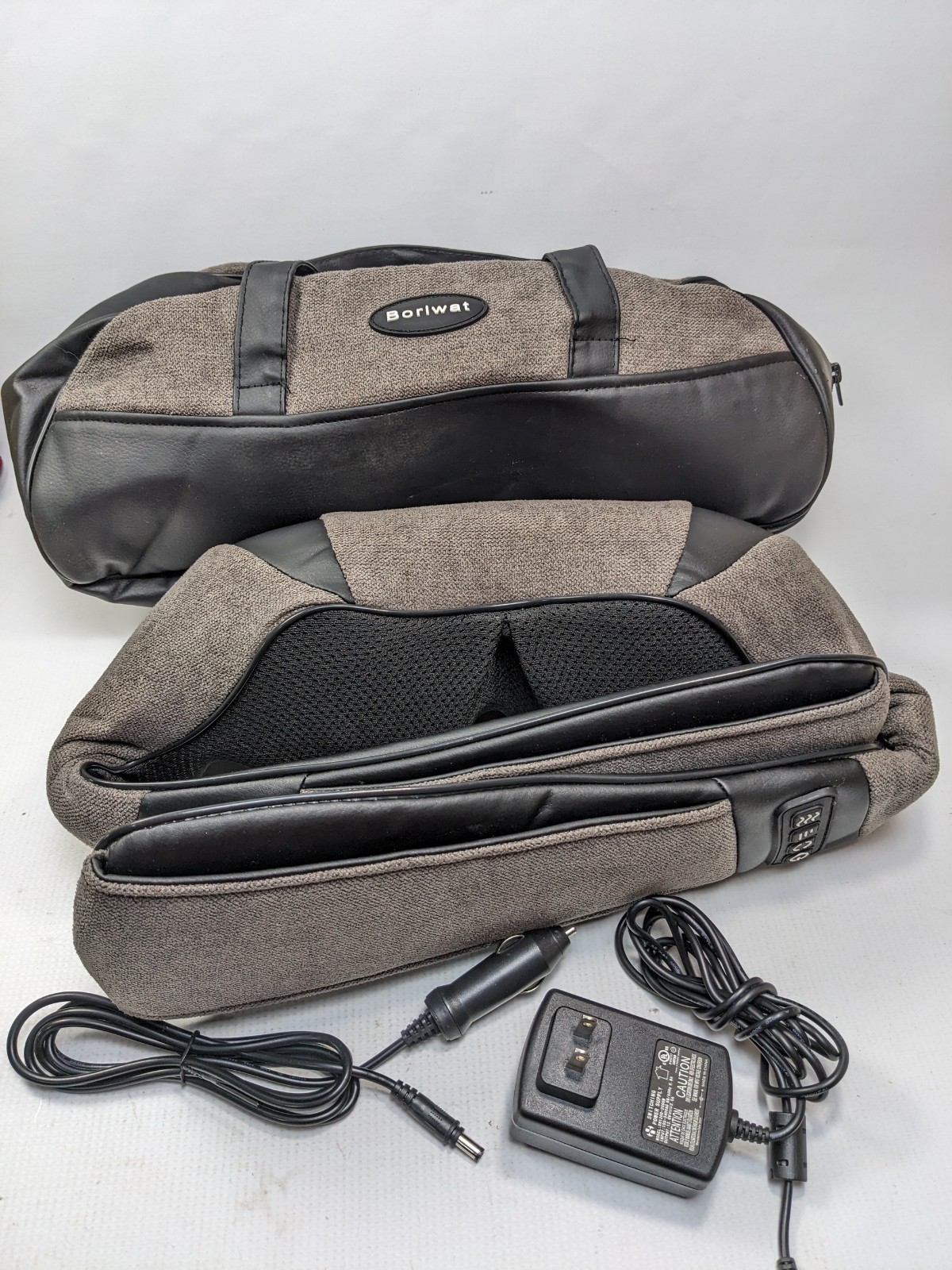 Boriwat Back and Neck Massager with Heat Electric Deep Tissue Kneading Massage