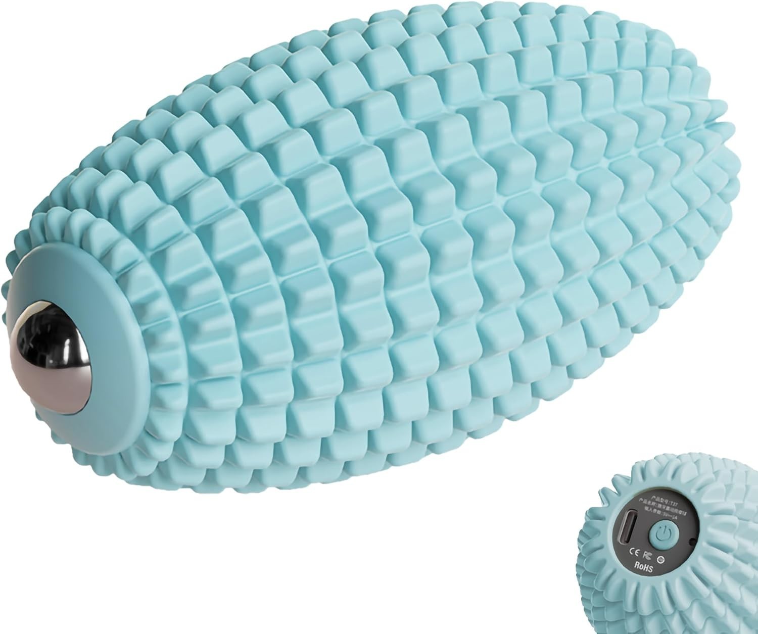 Dual-Function Silicone Massage Ball – Vibration Therapy for Full-Body Relaxation