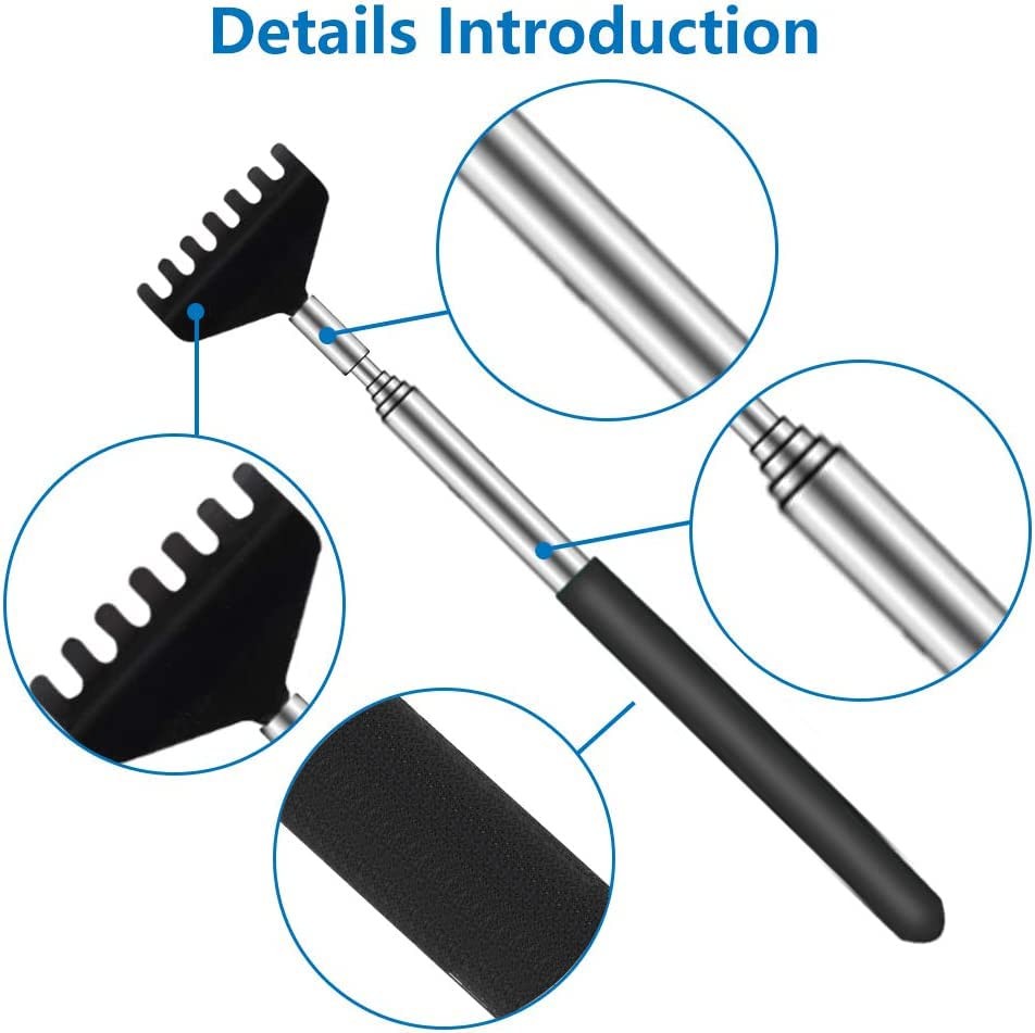 YIMICOO 6 Pack Extendable Back Scratcher – 6 Count (Pack of 1), Style 2