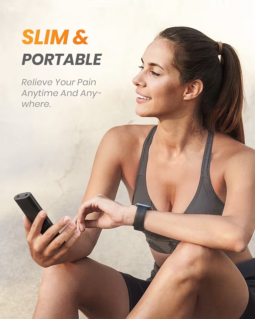 TENS EMS Muscle Stimulator Pain Relief Device Neck Back Joint Home Therapy Kit