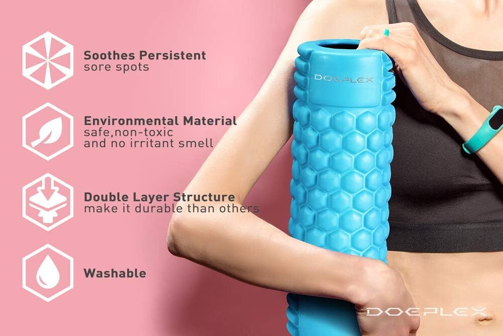 Doeplex Foam Roller Density Deep Tissue Massager Muscle Massage Recovery Tools