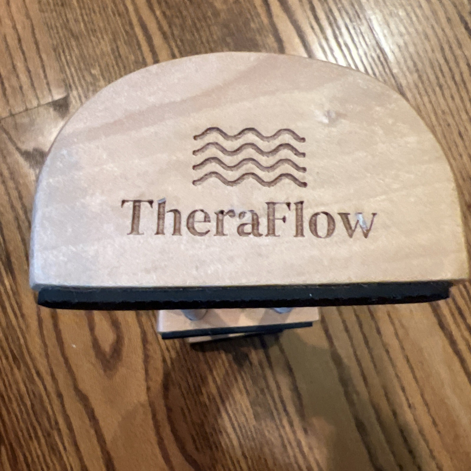 THERAFLOW Wood Foot Massager Dual Roller in Single Row Feet Therapy