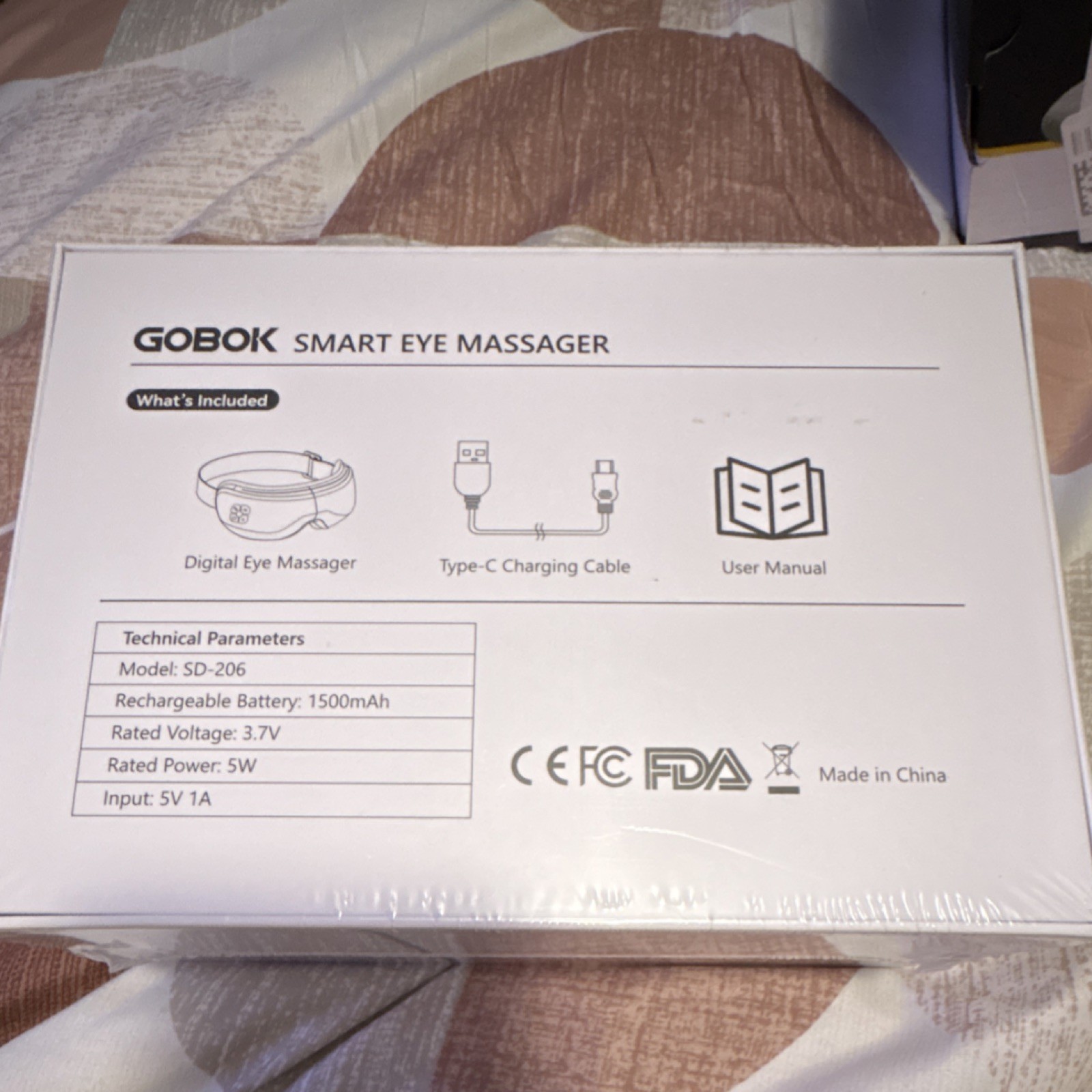 GOBOK Smart Eye Massager SD-206 Rechargeable Hot Compress Air Pressure