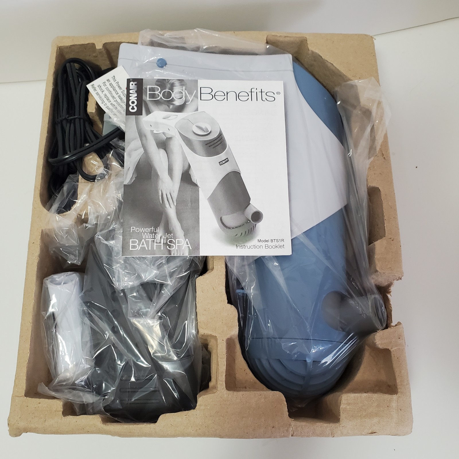Conair Body Benefits Powerful Water Jet Action Bath Spa BTS1 Brand New