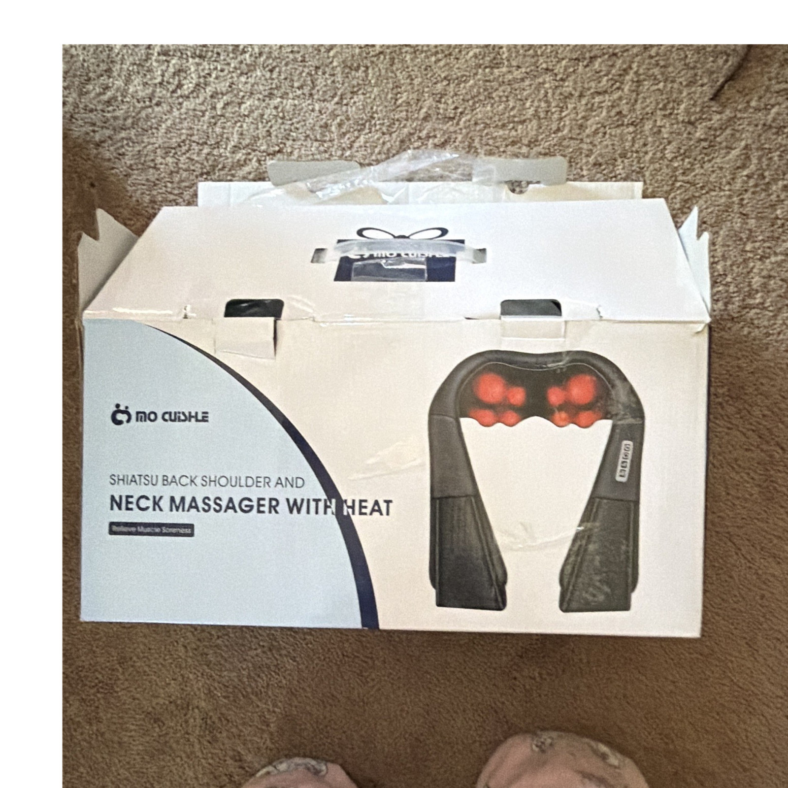Mo Cuishle Shiatsu Heated Neck, Shoulder & Back Massager Black