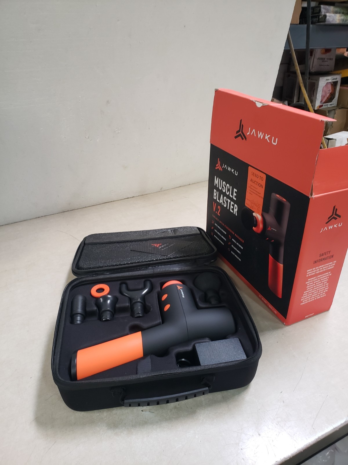 JAWKU Muscle Blaster V2 Cordless Percussion Massage Gun AS IS FOR PARTS REPAIR
