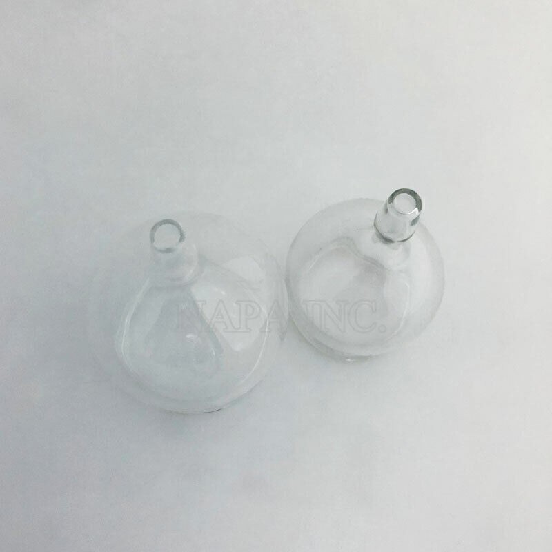 2PCS 6cm Glass Cupping Cups Reusable Massage Cups For Vacuum Therapy SPA Machine