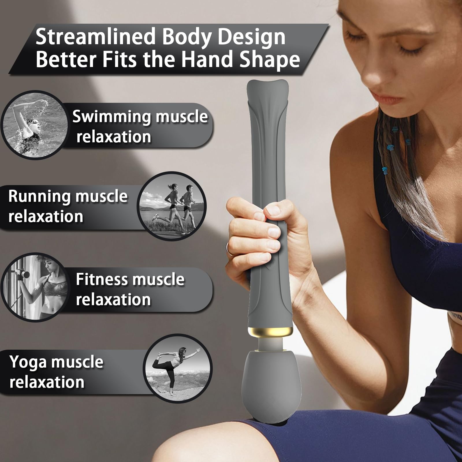 Smmgqeee Personal Massager – Travel – Quiet – Handheld Cordless Massager Rela…