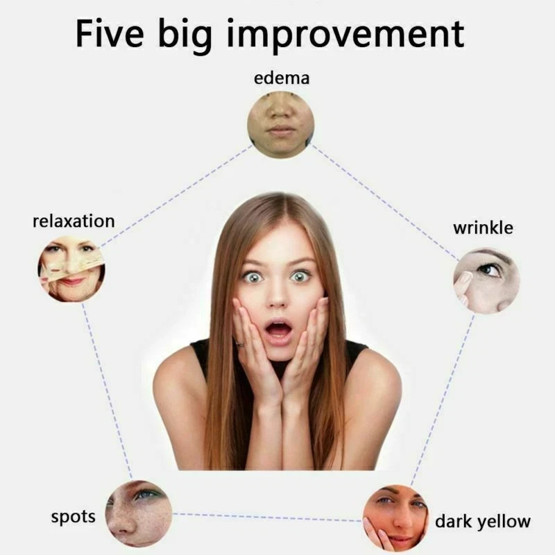 Beauty Bar 24k Golden Pulse Facial Massager T-Shape Electric Face Massage Tool
