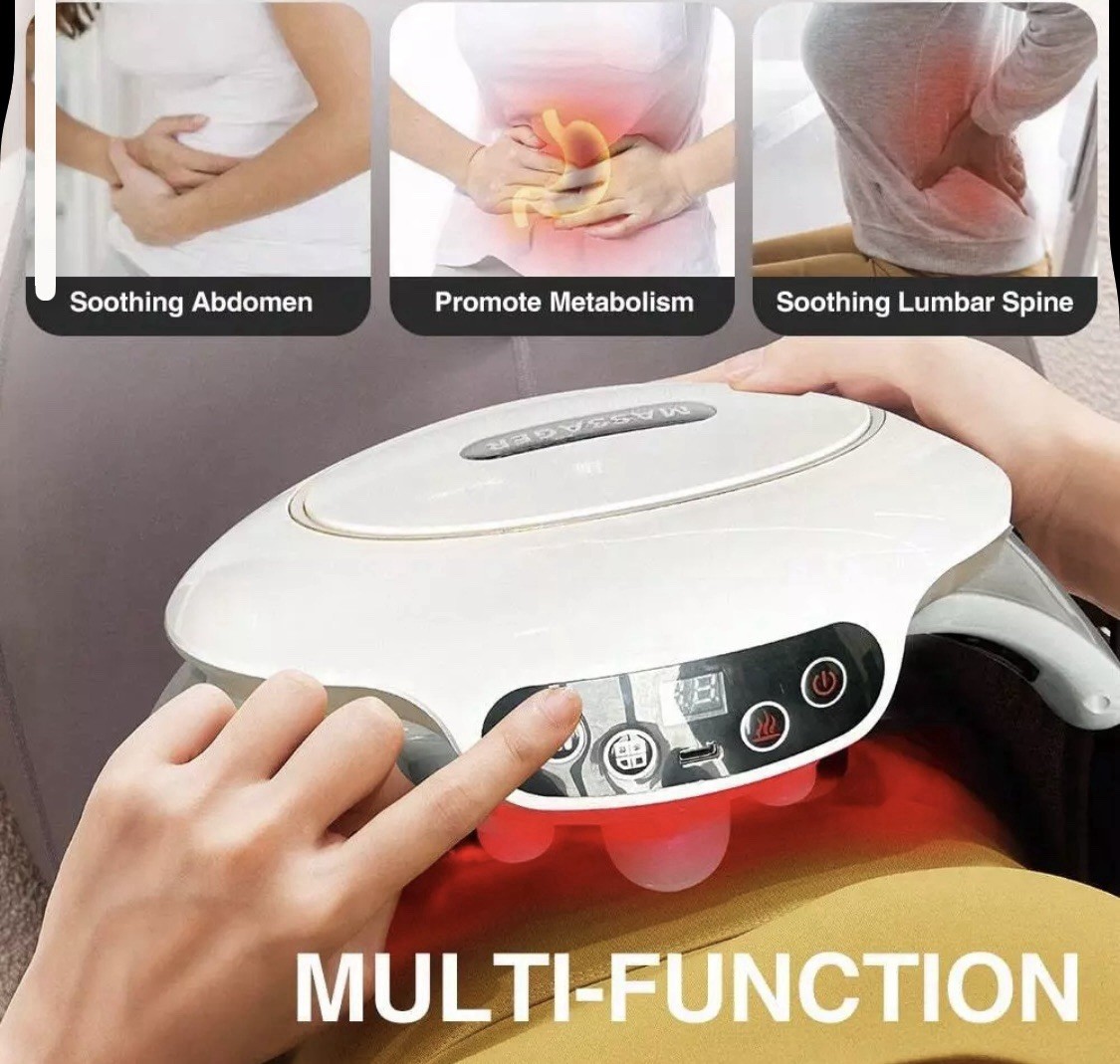 Electric Abdominal Massager for Belly Digestion, Back and Shoulder Massage