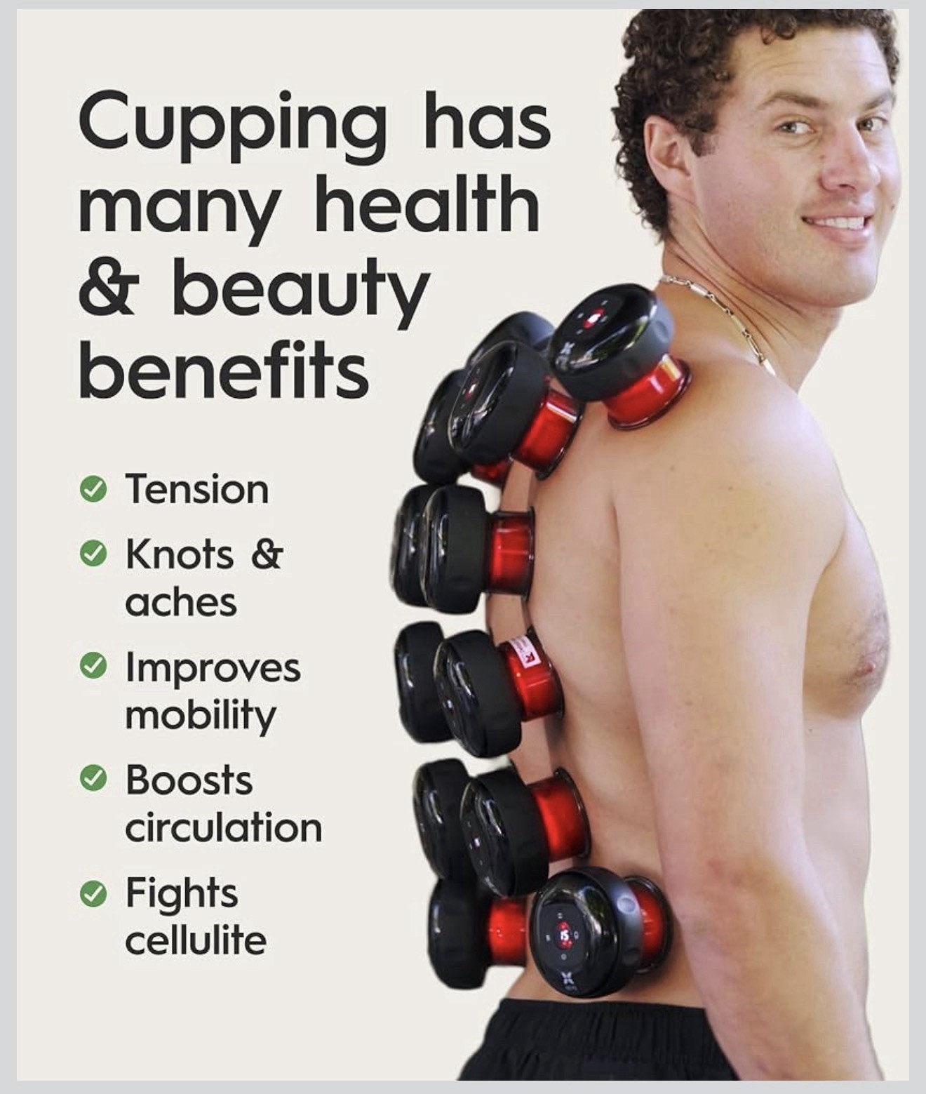 REVO The Original 4in1 Smart Cupping Therapy Massager Red Light Therapy 4 Pack
