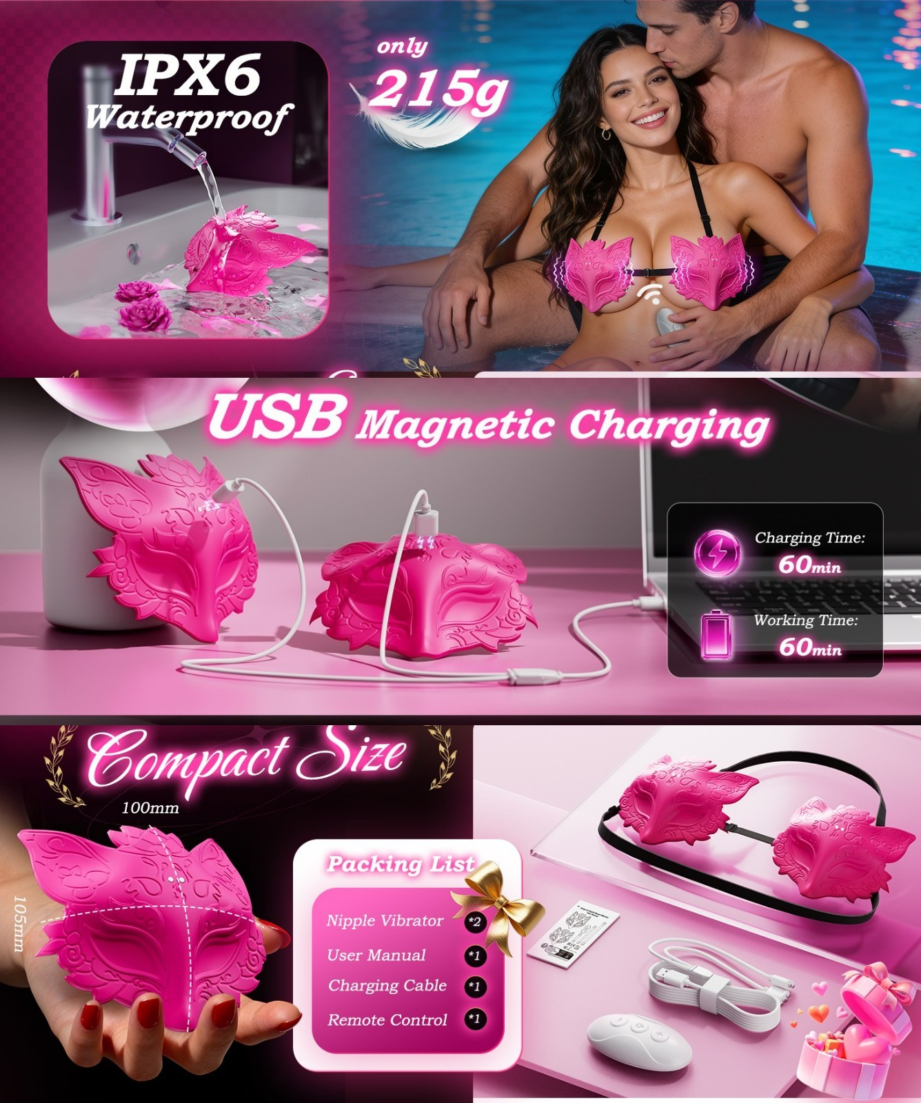 Clit Sucking G-spot Vibrator Oral Tongue Licking Brush Dildo Sex Toys for Women