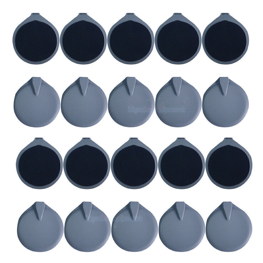 9.5cm Reusable Round Rubber Electrode Pads For Microcurrent Body Slimming Units