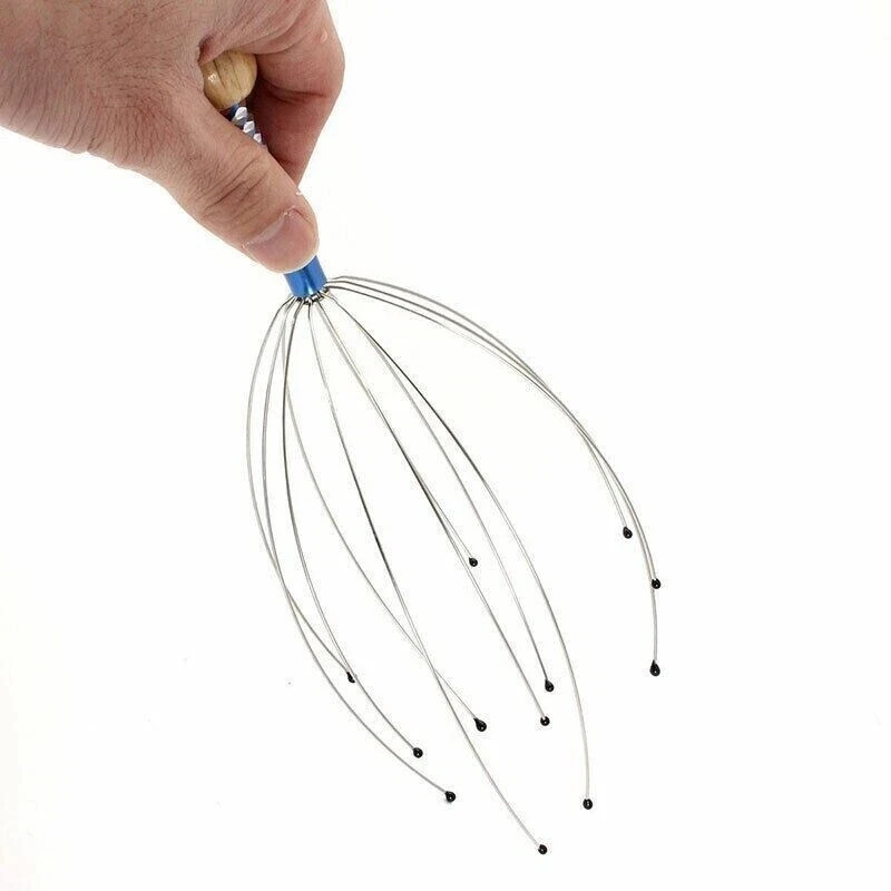 Head Massager Scratcher Neck Massage Scalp Relax Calm Stress Relief Octopus