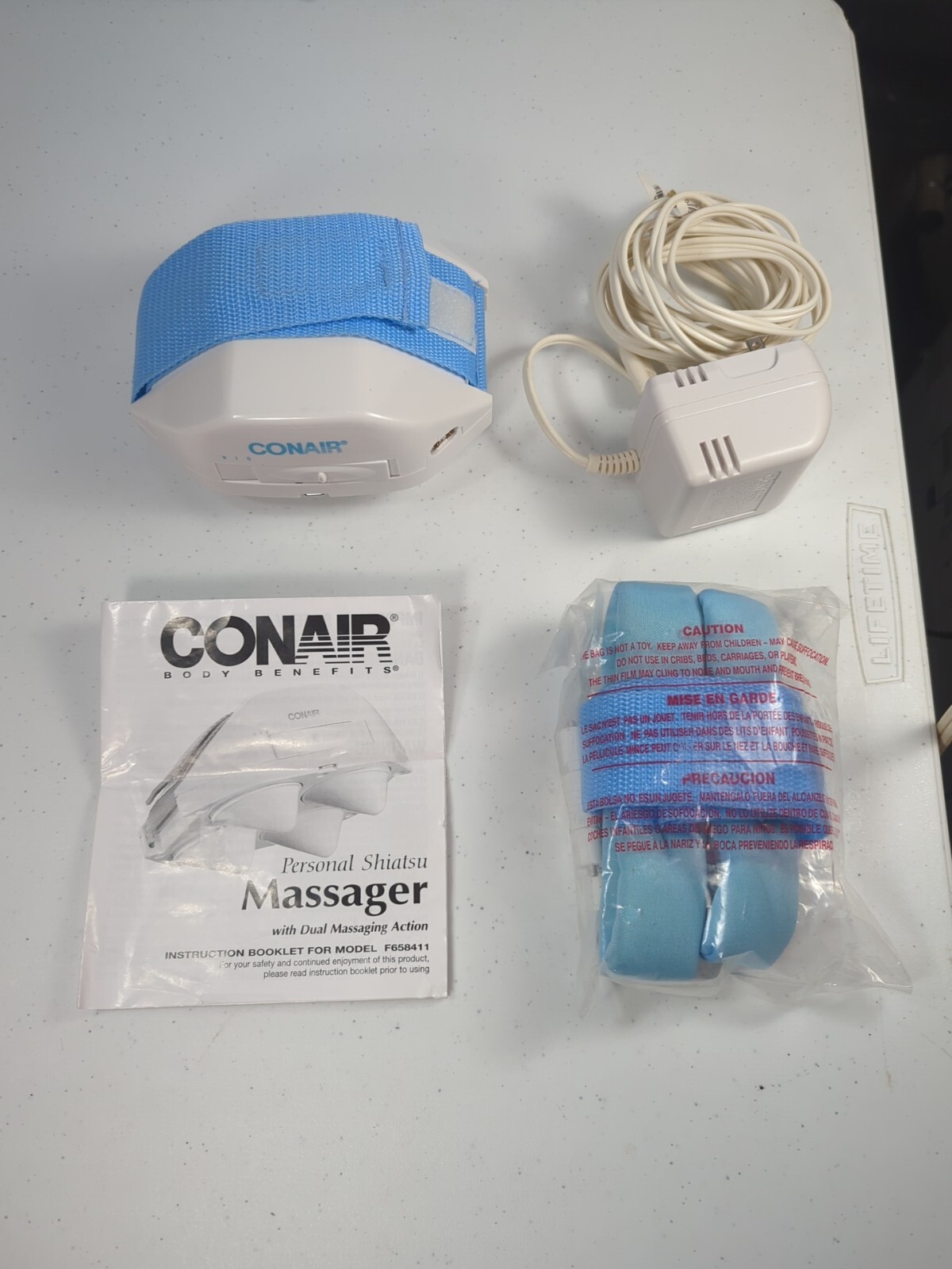 Conair Handheld Shiatsu Massager Feet Back Full Body Hands Free