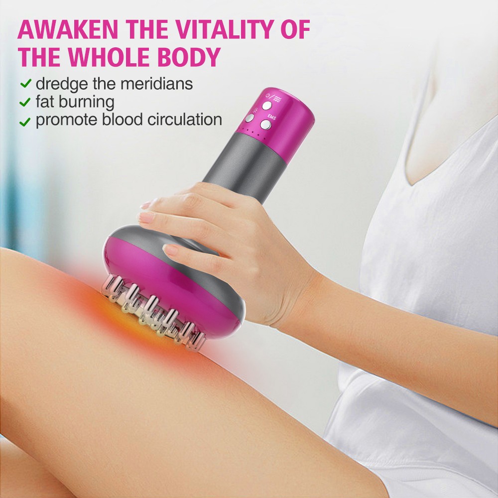 Electric Lymphatic Drainage Machine Meridian Body Massage Brush Microcurrent ant