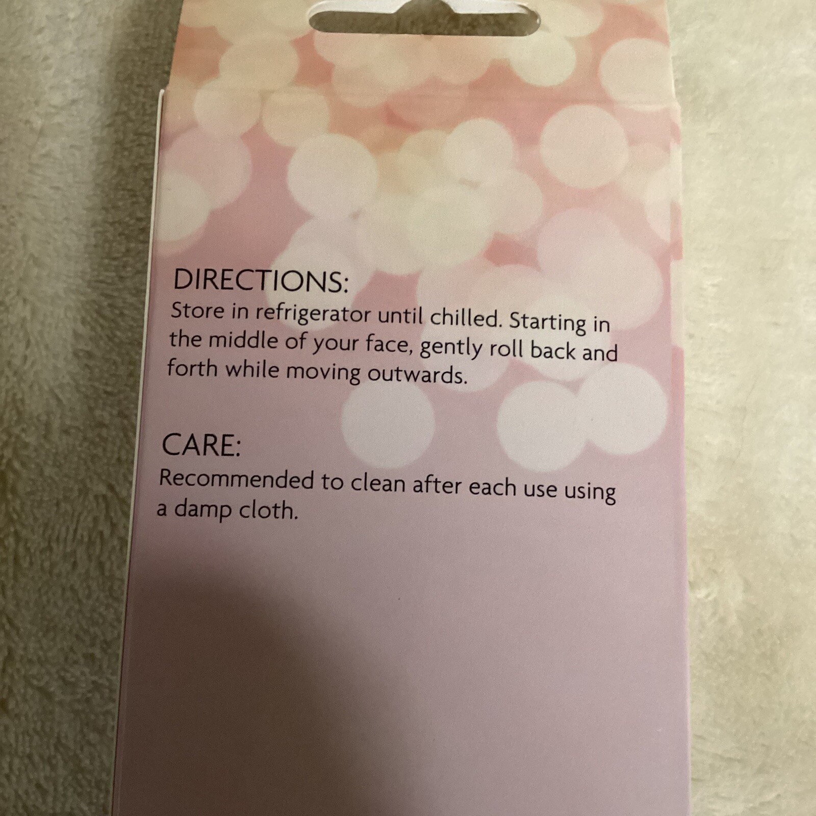 B-Pure Cooling Facial Roller Pink for Face & Neck Massage NEW IN BOX