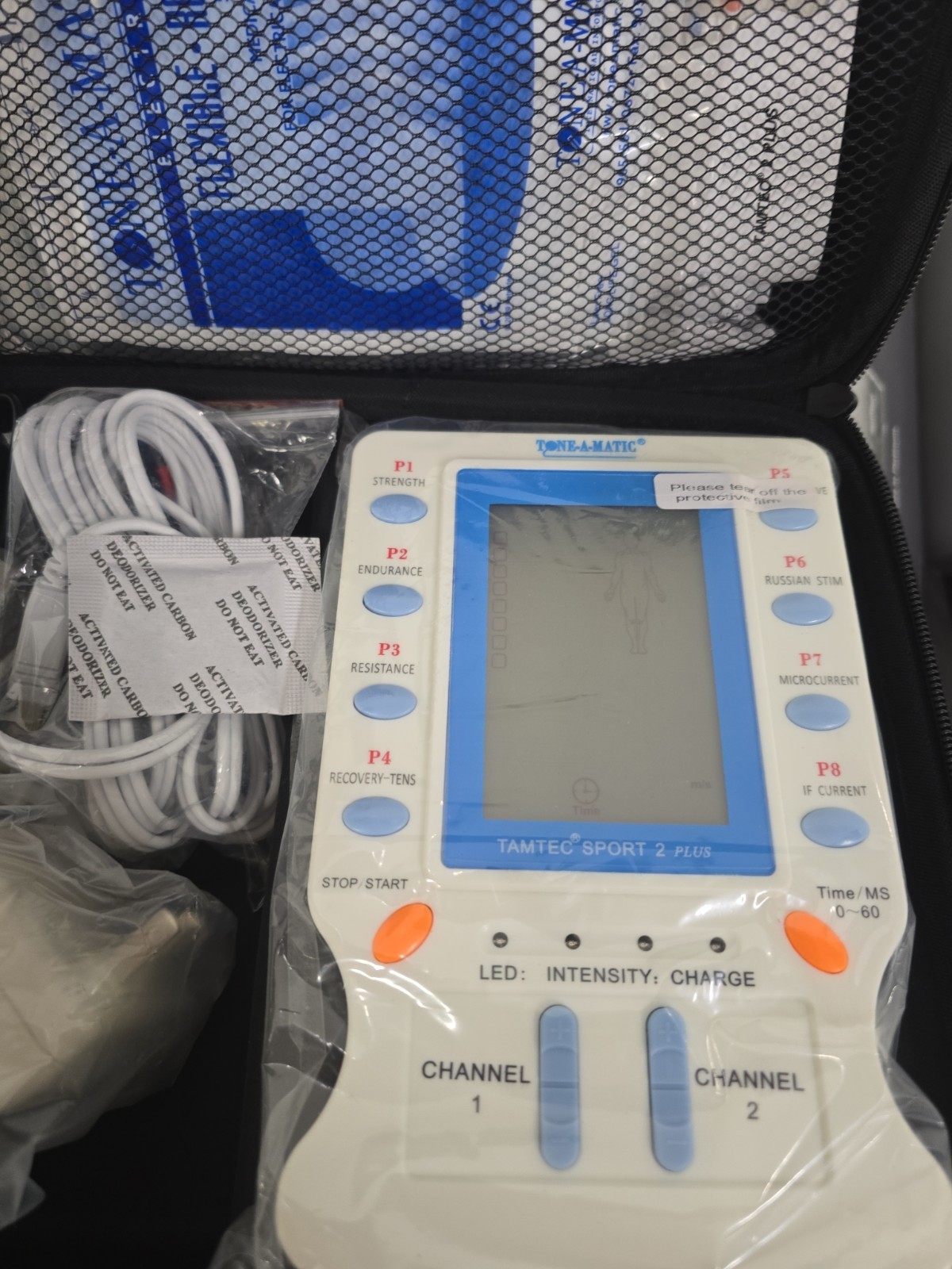 TAMTEC Sport 2 EMS TENS Unit 2 Channel for Muscle Building Pain Relief