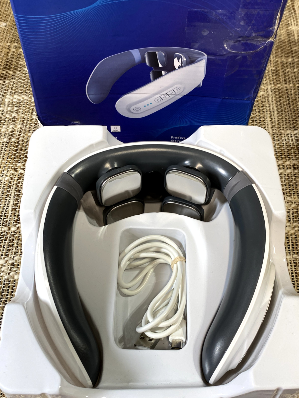 Unbranded Four Head Cervical Vertebrae Massager NIB **READ DETAILS**