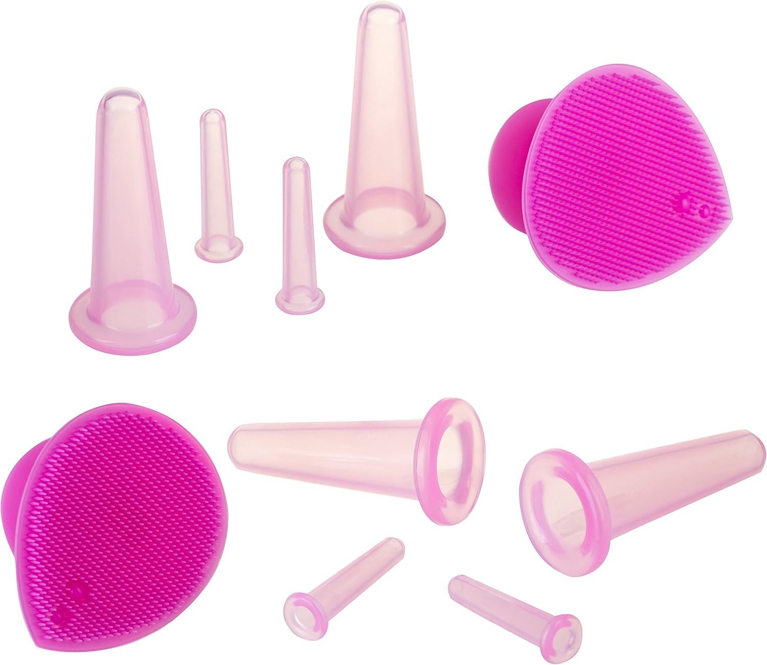 Double Chin Reducer & Anti-Aging Face Cupping System with Silicone Cups