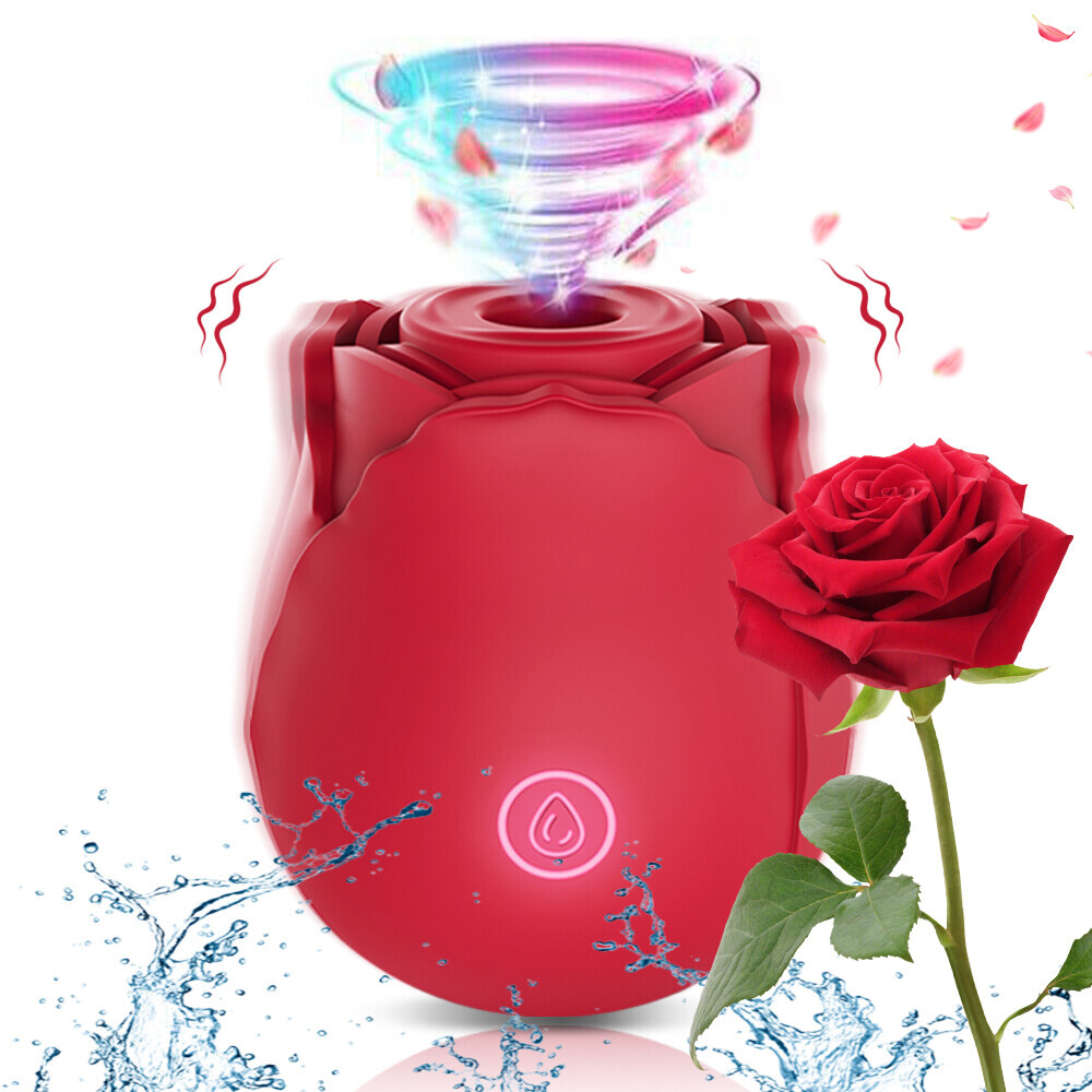 Discreet 10 Speed Personal Massage Rose Vibrator sucking Massager for Women