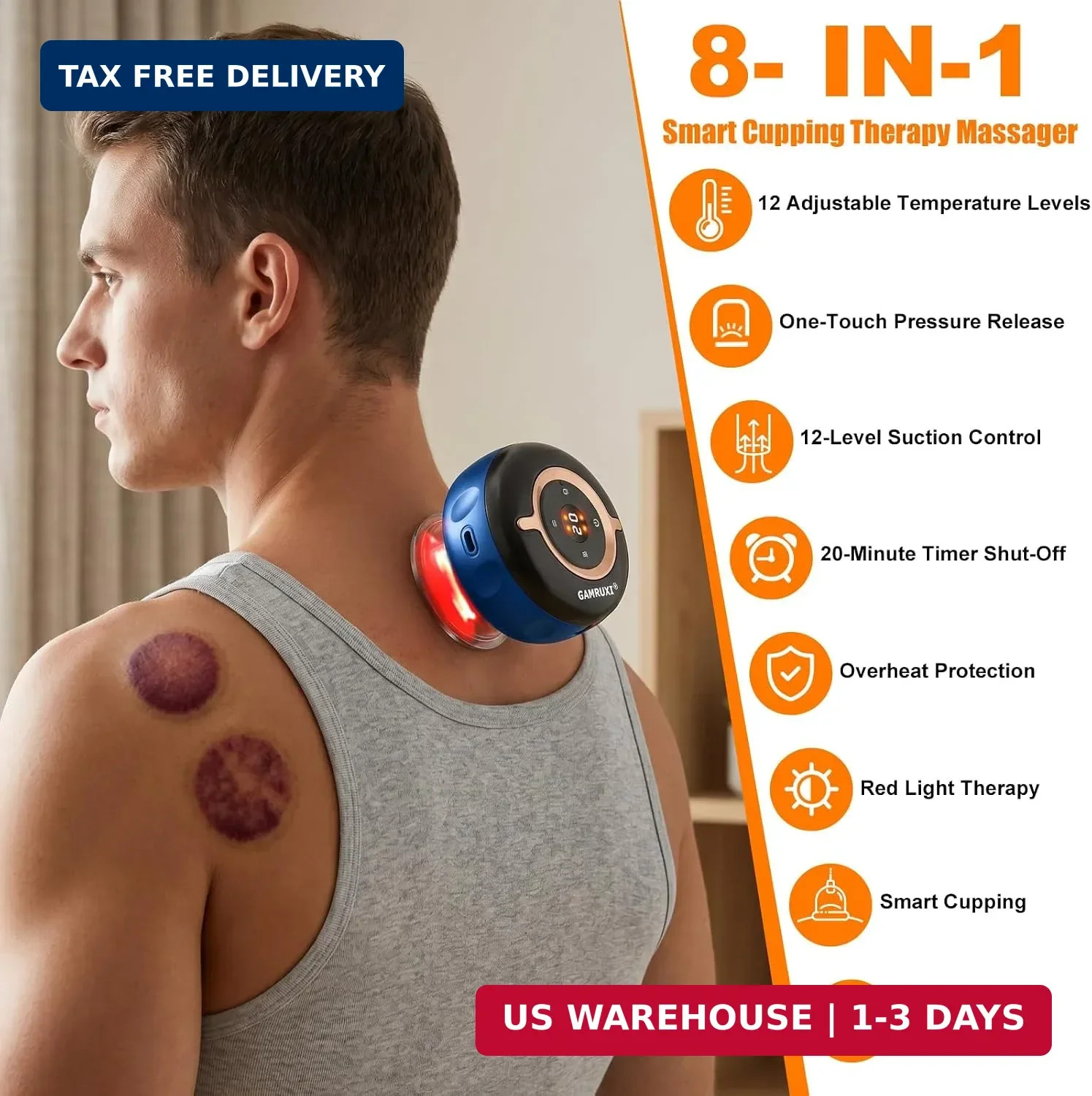 1 Pack Cupping Set – Home Therapy Kit (Blue) | Portable Cupping Wellness Kit wit