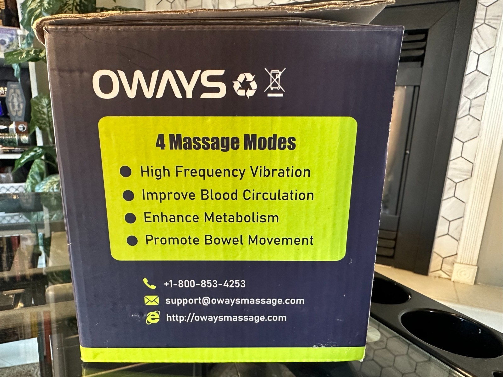 OWAYS Slimming Belt Weight Loss Machine – Adjustable Vibration Massage for Women