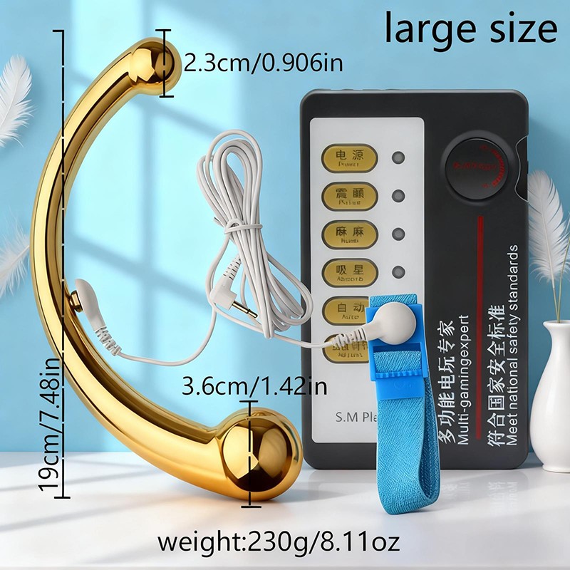 Metal Heavy Duty Curved Back Full Body Trigger Points Pain Relief Massage Wand