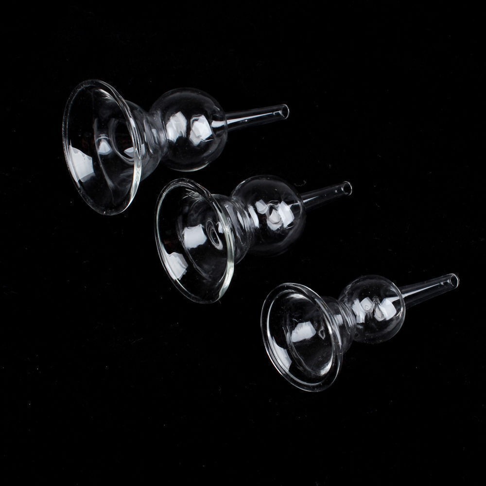 3 Sizes Glass Breast Cupping Cups Replacement For Vacuum Breast Beauty Machine
